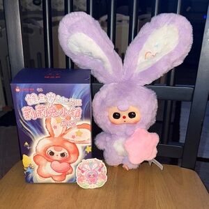 Baby Three Lilyrabbit Town purple bunny.